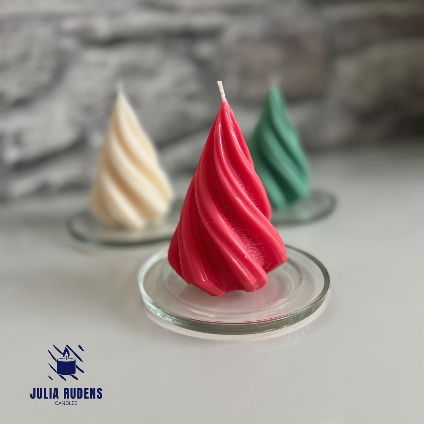 Scented Soy Wax Christmas Tree Candle - Festive Season Candle - Eco-Friendly Holiday Décor - Natural Candle