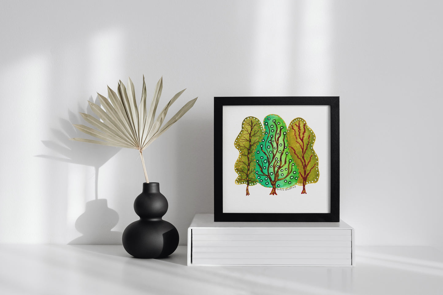 Watercolour Artwork  - Trees | Drawing on Paper | 6x6 | Wall Art |