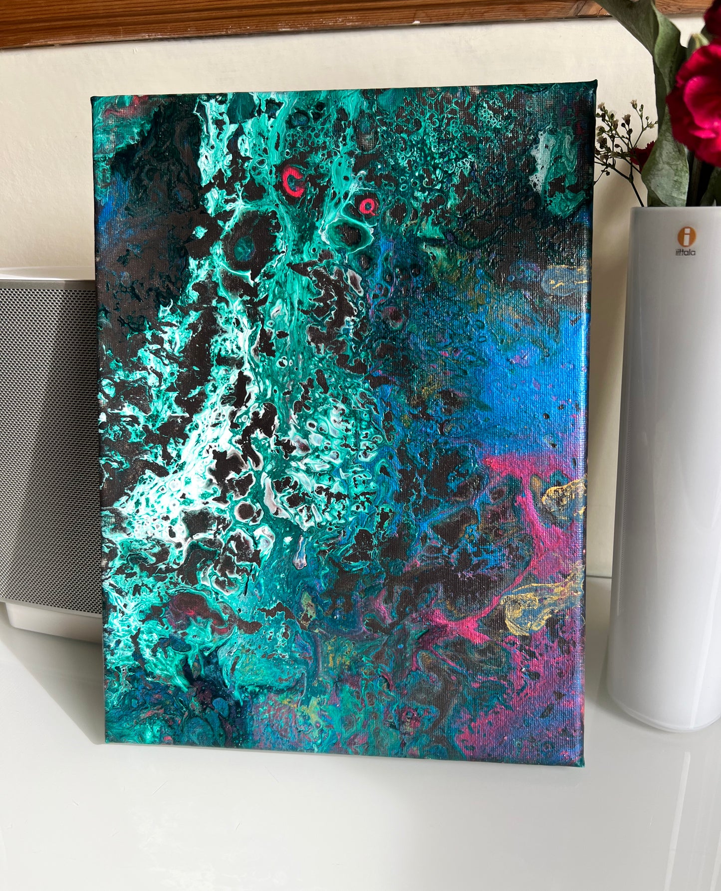 Mind Over Matter | Acrylic Pouring | 9x12 | Abstract Wall Art