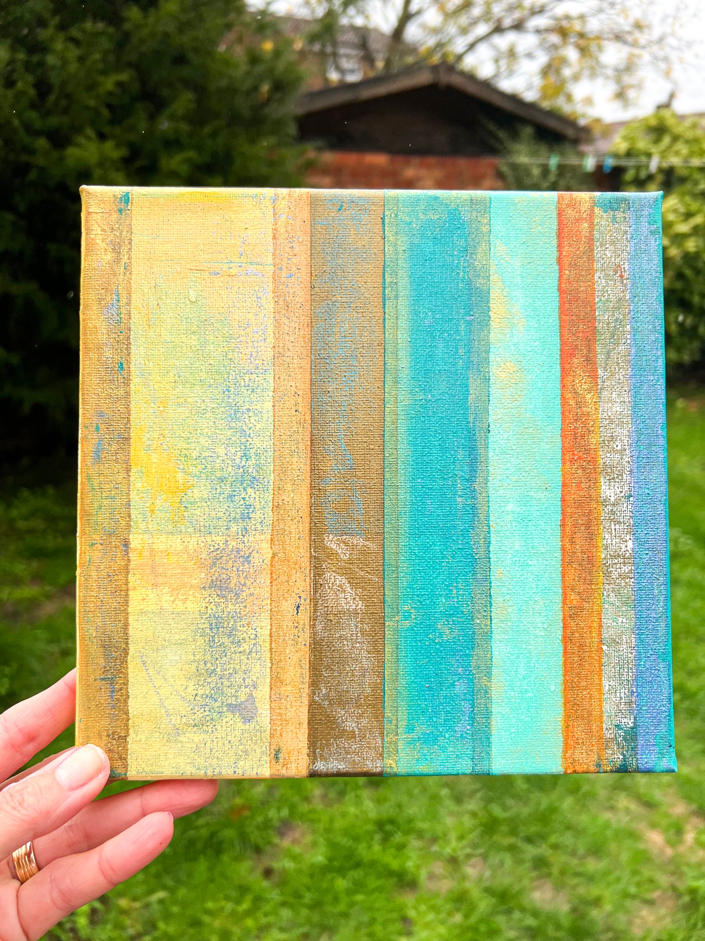 Rustic Stripes #6 | 8x8 | Wall Art