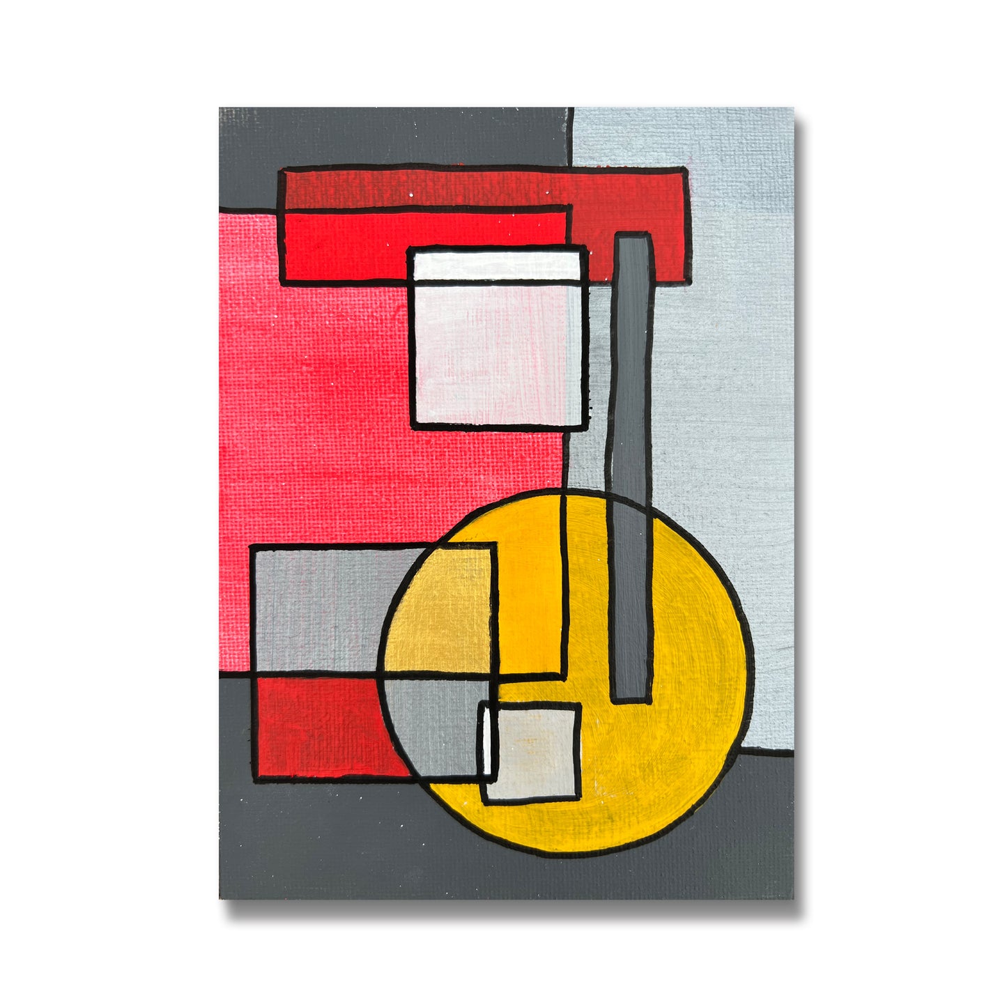 Geometrical Abstract Composition | 5x7 | Mini Art
