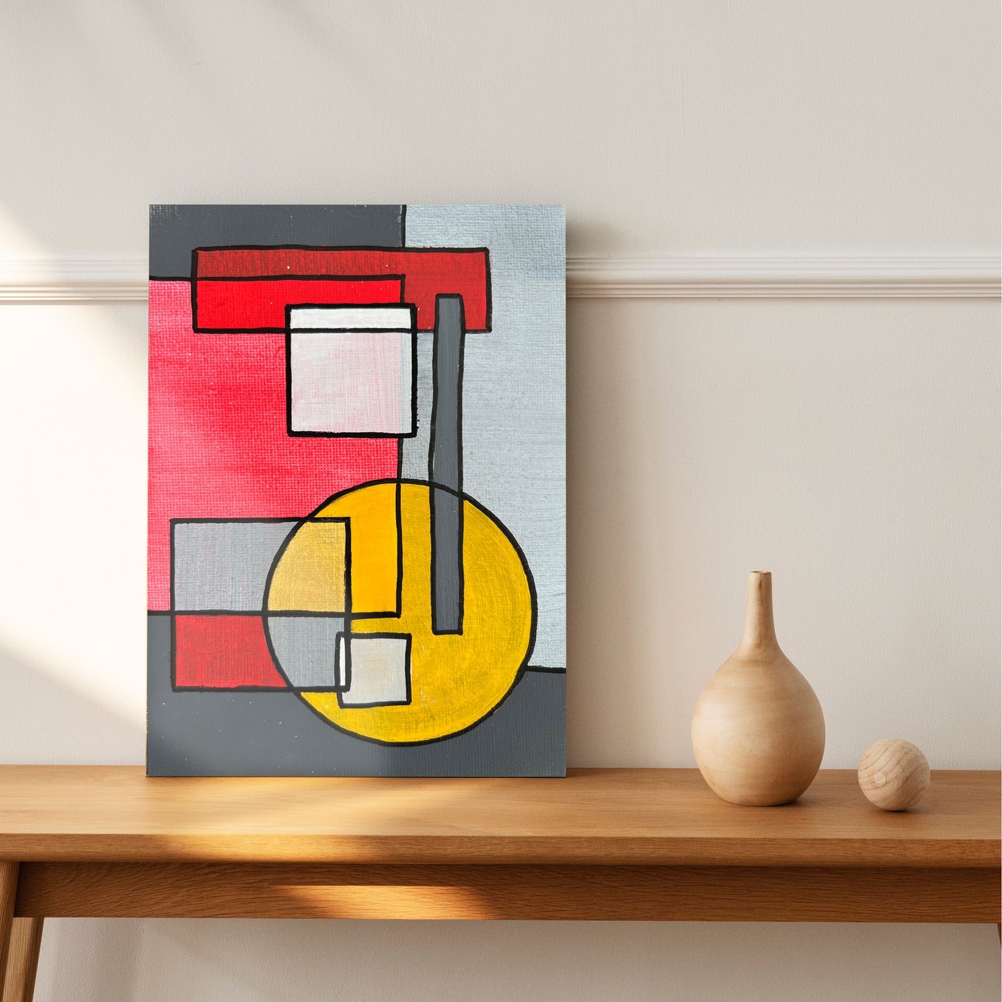 Geometrical Abstract Composition | 5x7 | Mini Art