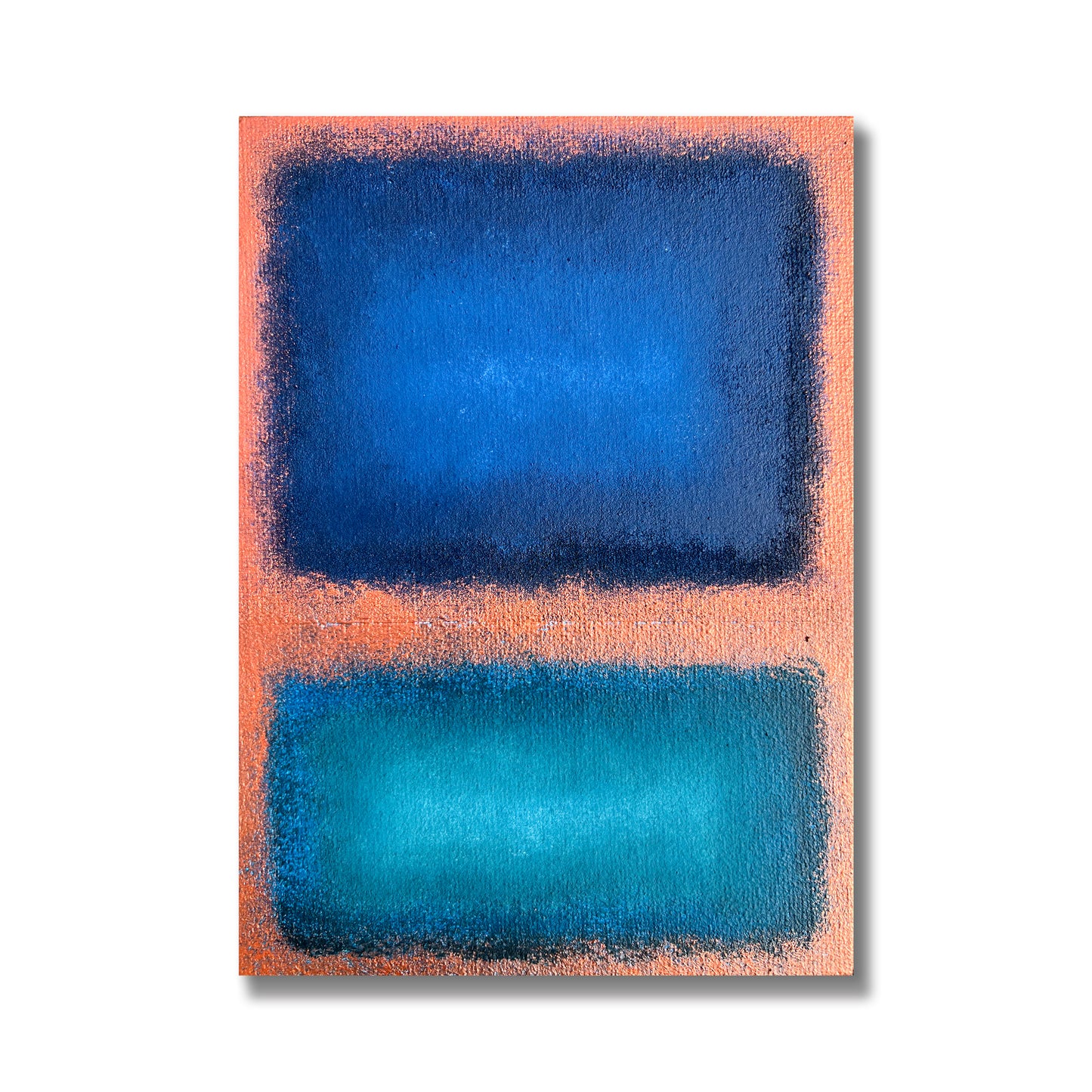 Grungy Blue & Emerald Green | 5x7 | Mini Art