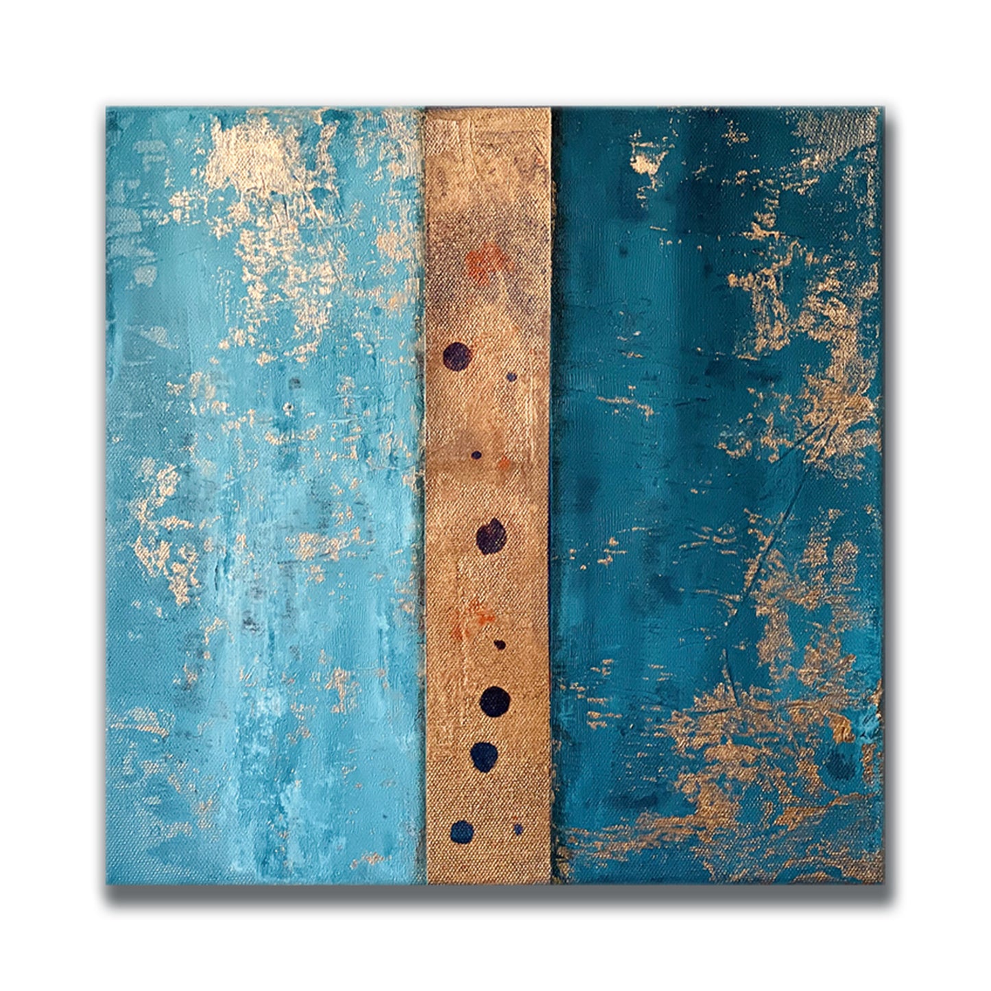 Indigo Rustic Stripes | 12x12 | Wall Art