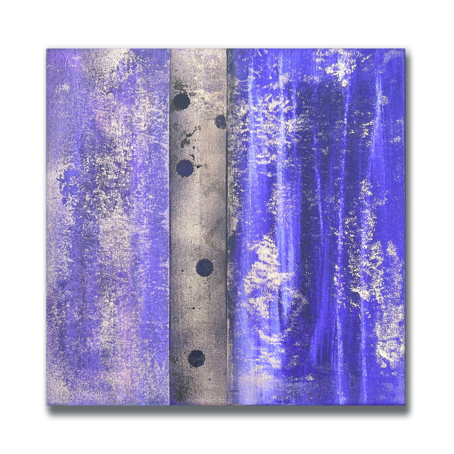 Violet Rustic Stripes | 12x12 | Wall Art